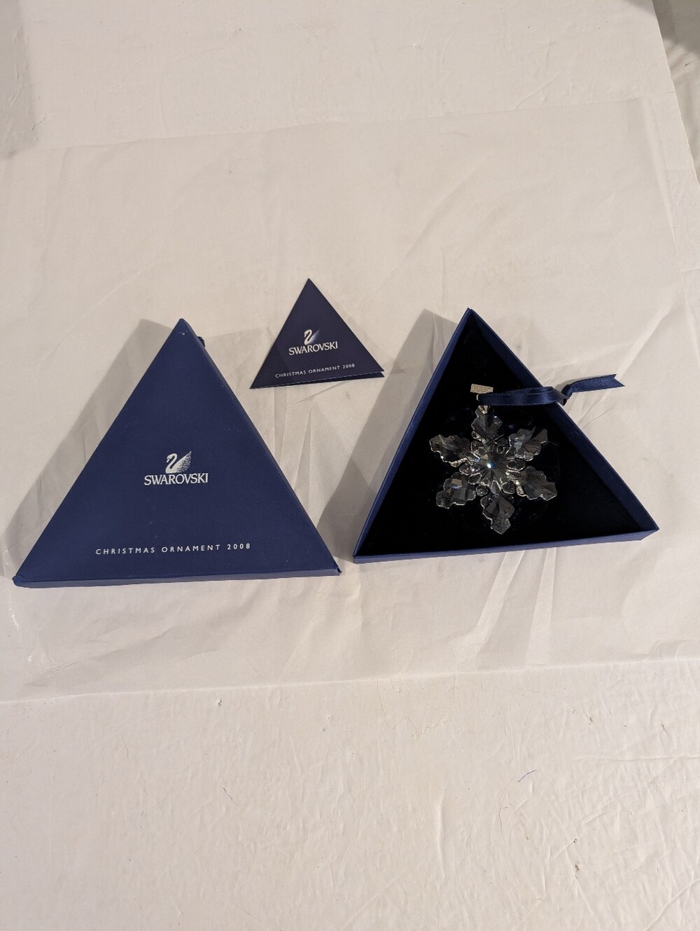 Swarovski 2008 Crystal Snowflake Christmas Ornament